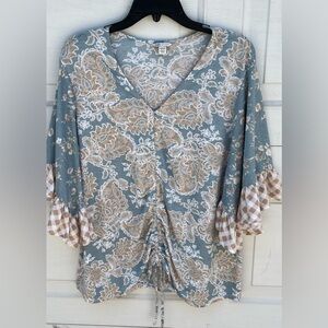 Cato Est 1946 Blouse Top Shirt Women Plus Size 14/16W floral